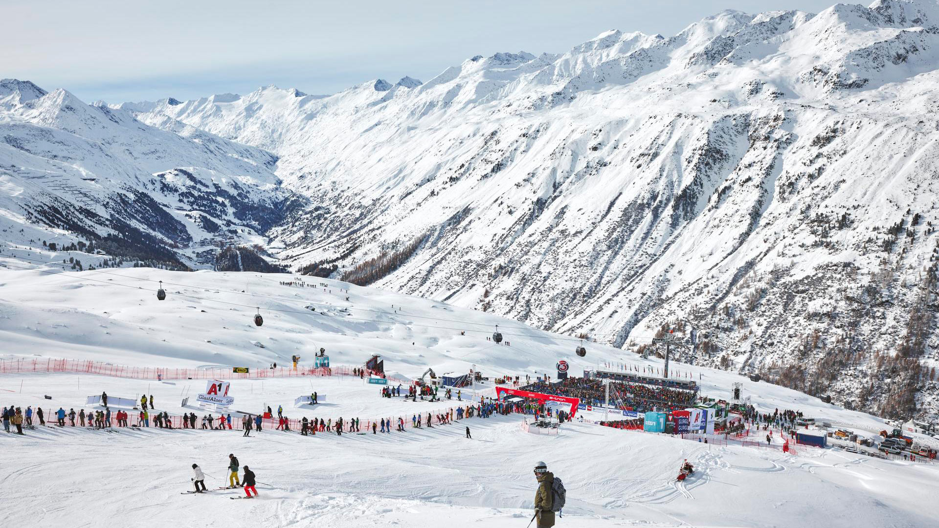 Ski World Cup Rennpiste am Kirchenkar, direkt am Crosspoint in Hochgurgl